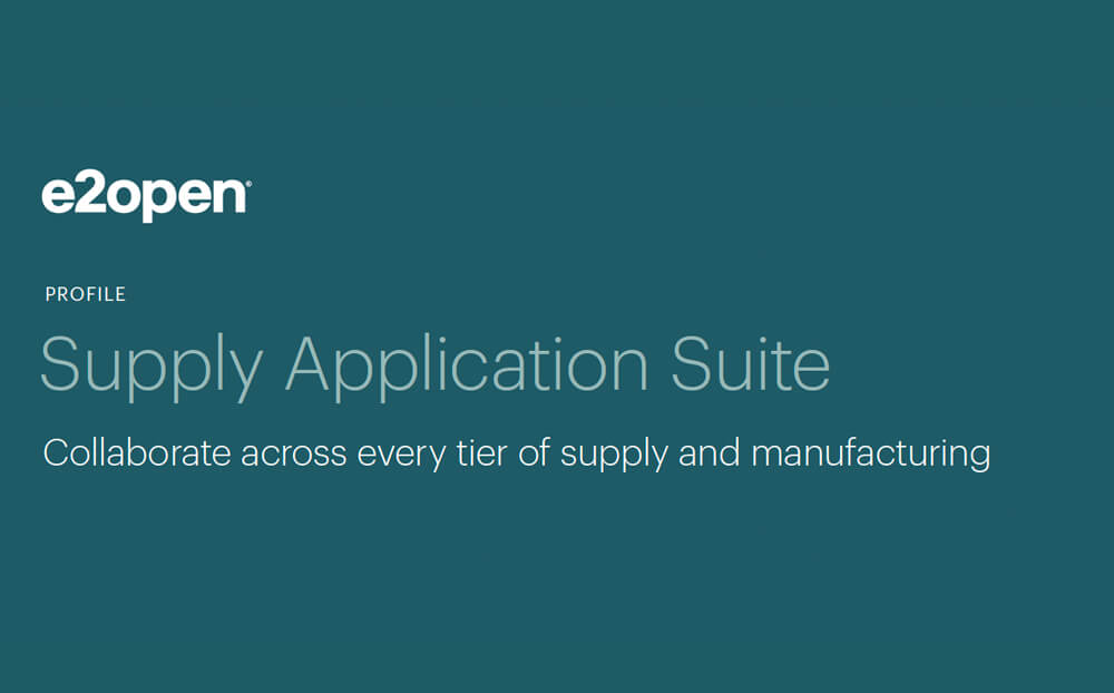 e2open Supply Application Suite Profile